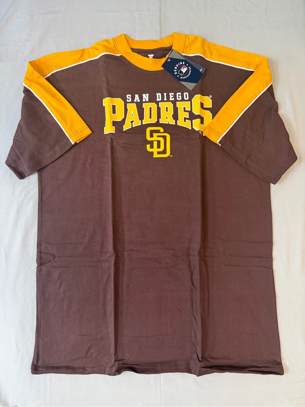 Fanatics San Diego Padres Tatis Jr. #23 Shirt Brown/Gold/White Men's 2XL
